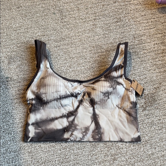 Victoria's Secret Other - Victoria's Secret Black and White Tie-Dye Sports Bra
